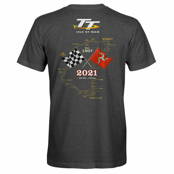 2021 Official Isle Of Man TT Races Gold Bikes Heather T'Shirt - 21Ats1Dh