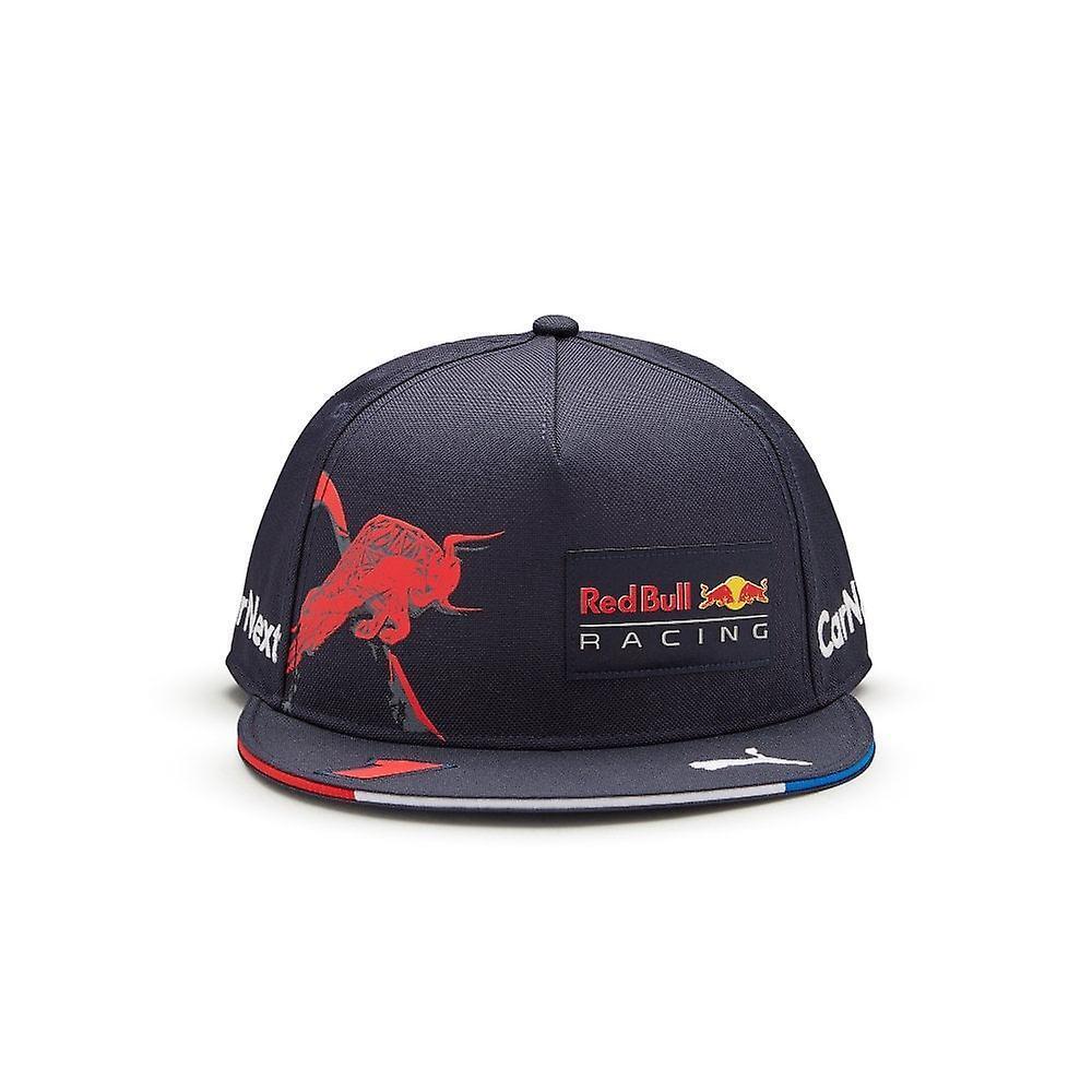 Red Bull Racing F1 Max Verstappen No 1 Kid's Flat Peak Baseball Cap - 23778 01