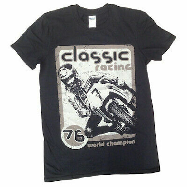 Barry Sheene Black Classic Racing T Shirt