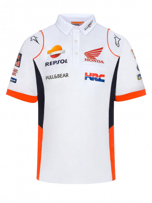 Official Repsol Honda Team White Polo Shirt - 20 18503