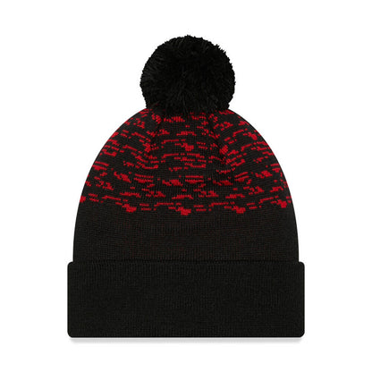 Manchester United Fc New Era Black Bobble Beanie Hat - 60284478