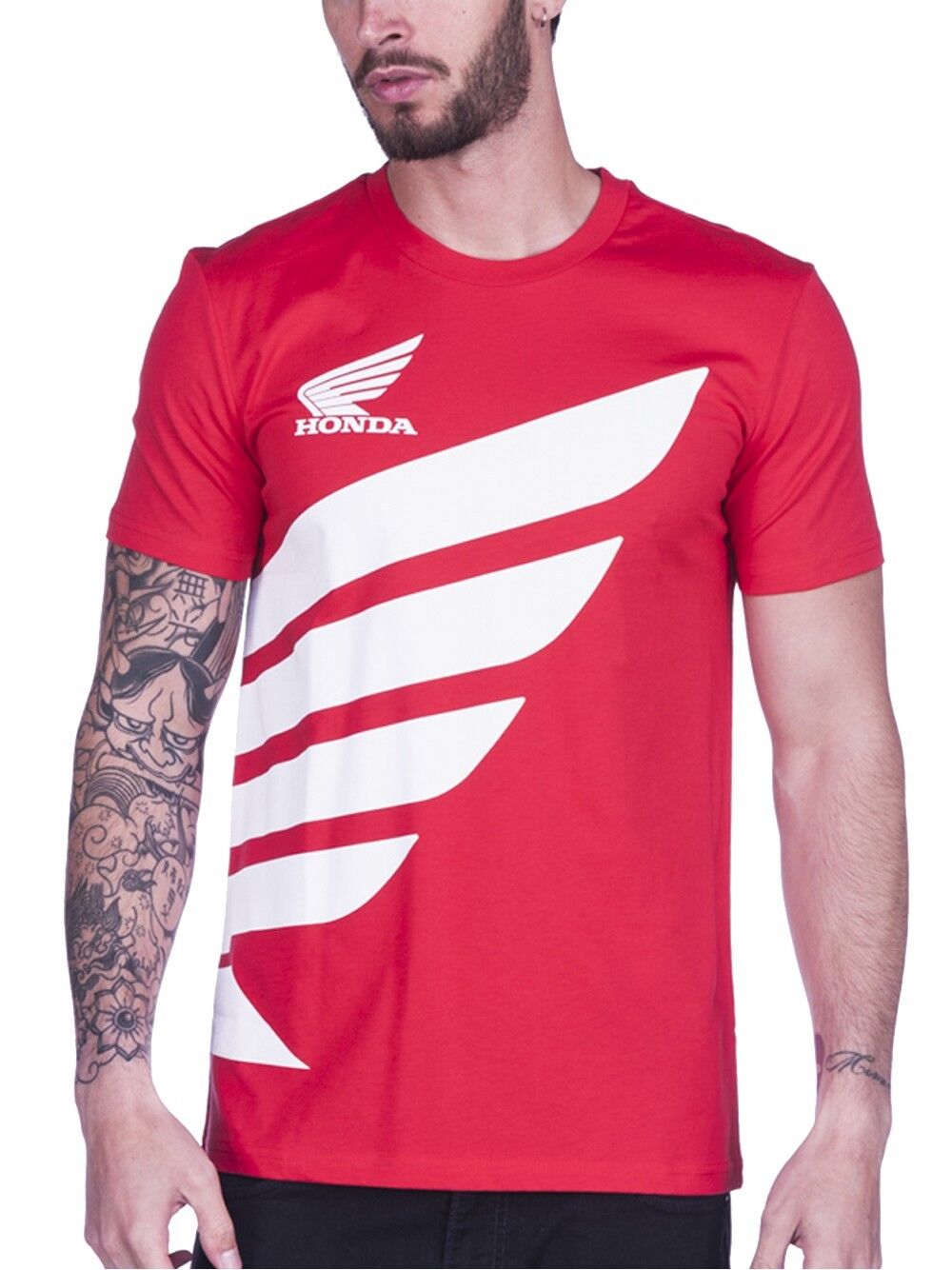 Official HRC Racing Big Wing Red T Shirt - 17 38007