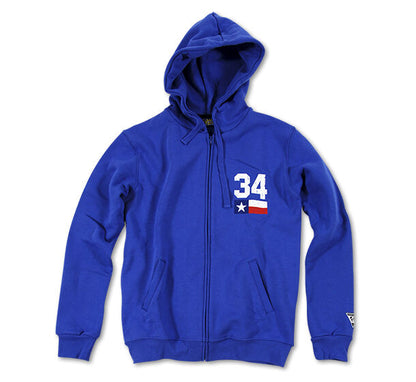 New Official Kevin Schwantz Blue Zip Up Hoodie