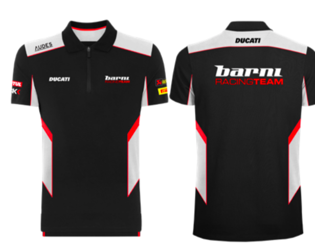 Official Barni Racing Team Ducati Polo Shirt - Ba119M101Bl