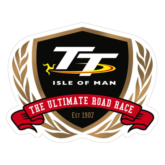Official Isle Of Man TT Laruels Sticker