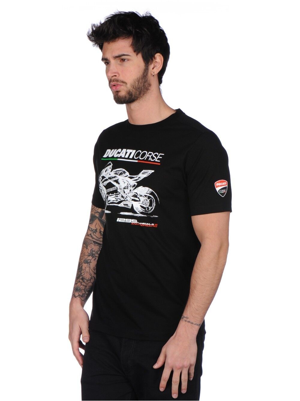 Official Ducati Corse Black Photo T'shirt - 17 36007