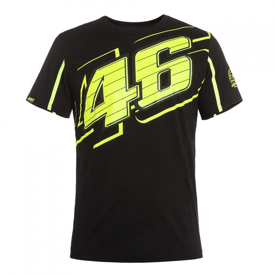 New Official Valentino Rossi 46 Black T'Shirt - Vrmts 204604