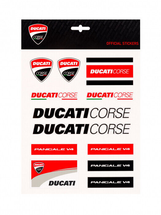 Official Ducati Corse Large Sticker Set - 19 56009