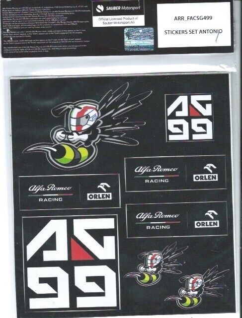 Official Alfa Romeo F1 Racing Orlen Team Sticker Sets - Arr_Facsr899