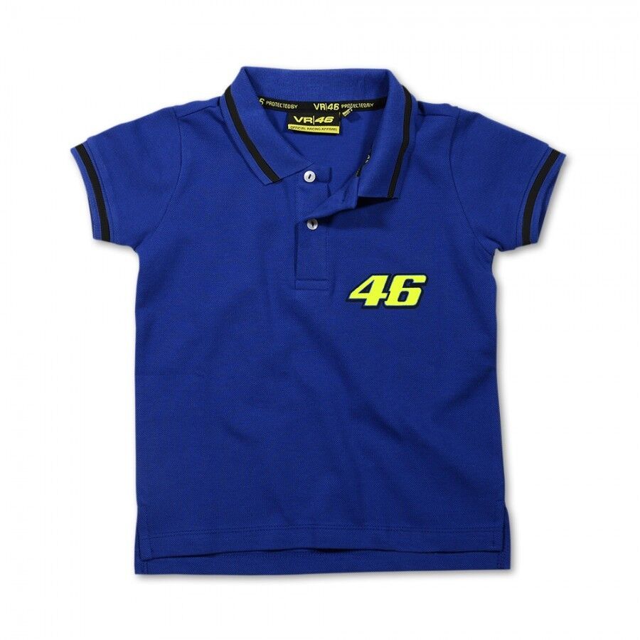 Official Valentino Rossi VR46 Kids Polo Blue