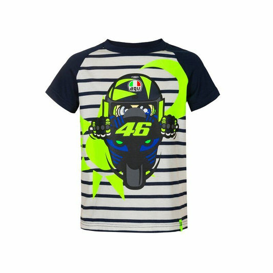 VR46 Official Valentino Rossi Kids Grey T'Shirt - Vrkts392903