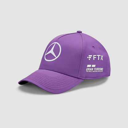 Lewis Hamilton Driver Mercedes AMG Petronas Motorsport Purple Cap - 701219228 03