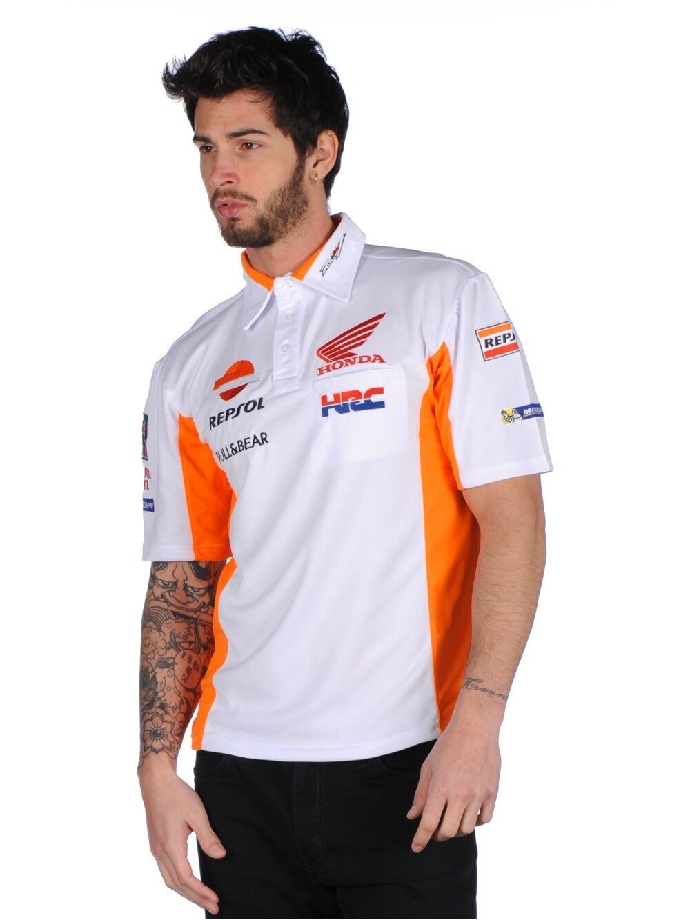 Official Repsol Honda Team White Polo Shirt - 17 18503