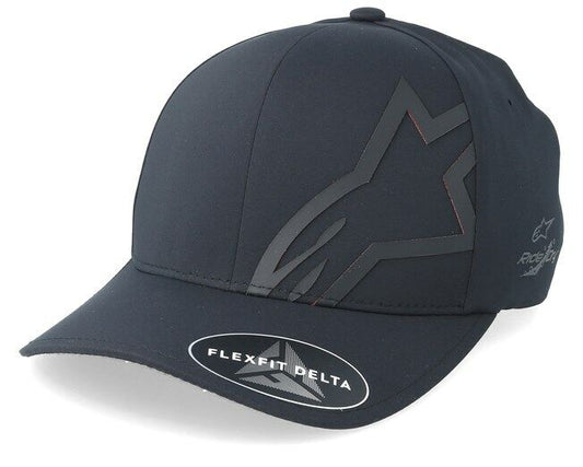 Alpinestar Corp Shift Delta Black Flexifit Baseball Cap - 1019 81102