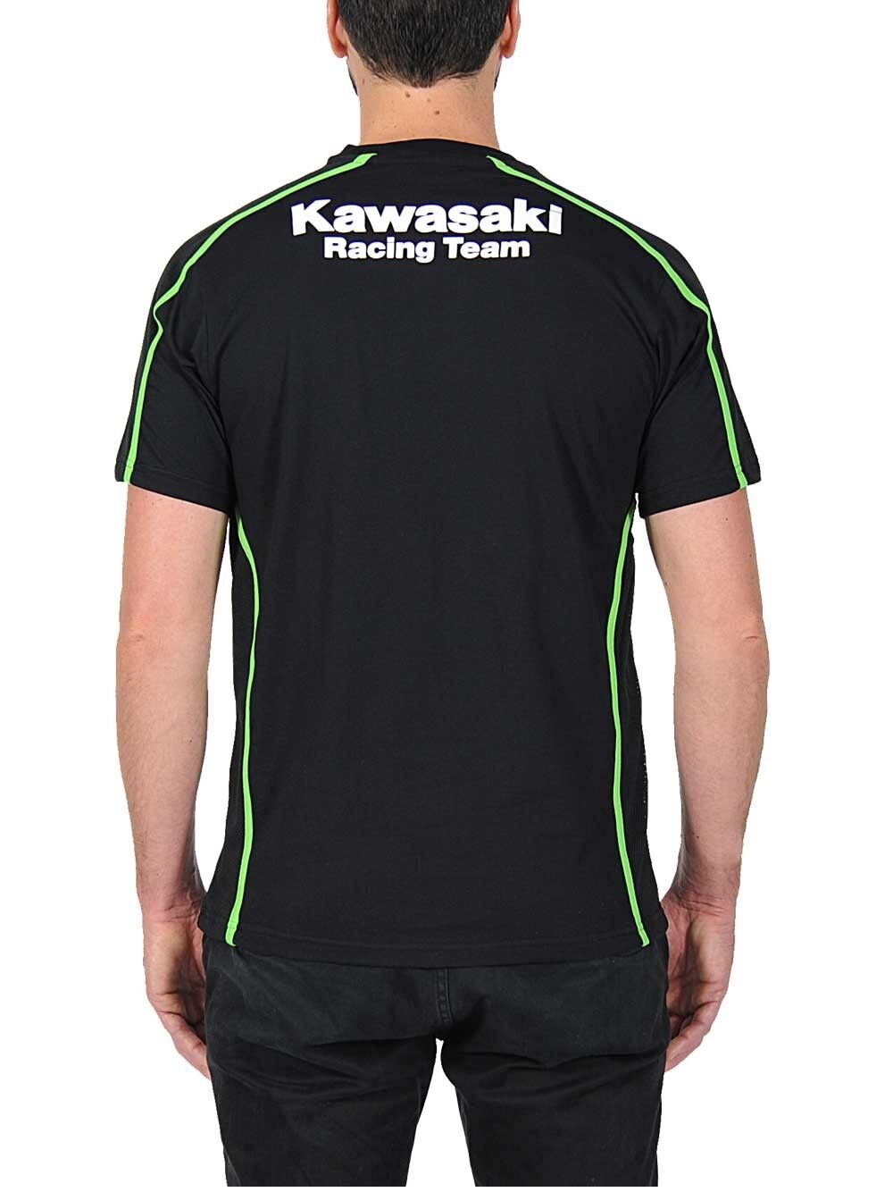 New Official Kawasaki Racing Team T'Shirt Single Stripe - 15 31520