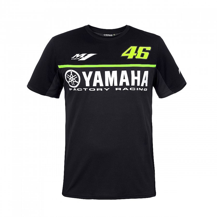 Official Valentino Rossi VR46 Black Yamaha T'shirt - Ykmts 279504