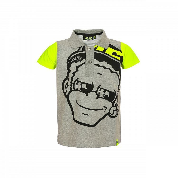 VR46 Official Valentino Rossi Kid's Dottorino Polo Shirt - Ydkpo 308505