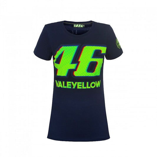 VR46 Official Valentino Rossi Navy Womans T'Shirt - Vrwts 260902