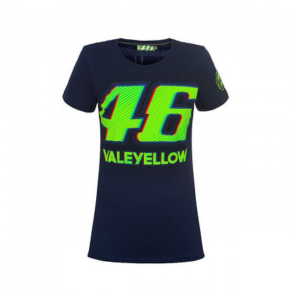 VR46 Official Valentino Rossi Navy Womans T'Shirt - Vrwts 260902