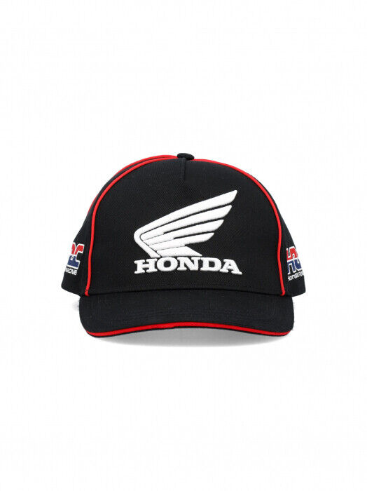 Official HRC (Honda Racing Corp.) Midvisor Black Baseball Cap - 22 48003