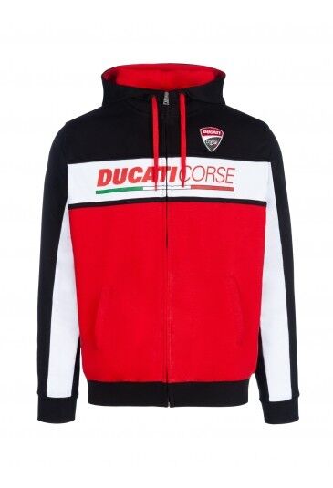 Official Ducati Corse Racing Zip Up Hoodie - 18 26001