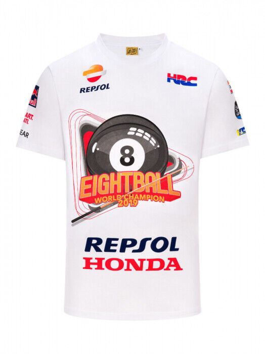 Marc Marquez 2019 MotoGP World Champion 8 Ball Limited Edition T'Shirt -19 33044