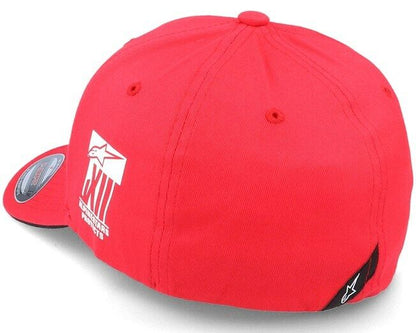 Alpinestar Overtake Race Flexifit Red Baseball Cap - 1230 81014