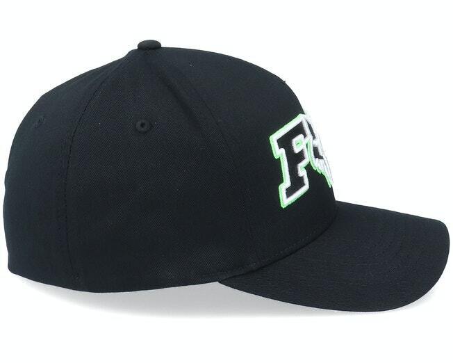 Fox Racing Ellipsid Black/Green Flexifit Baseball Cap - 24421-018