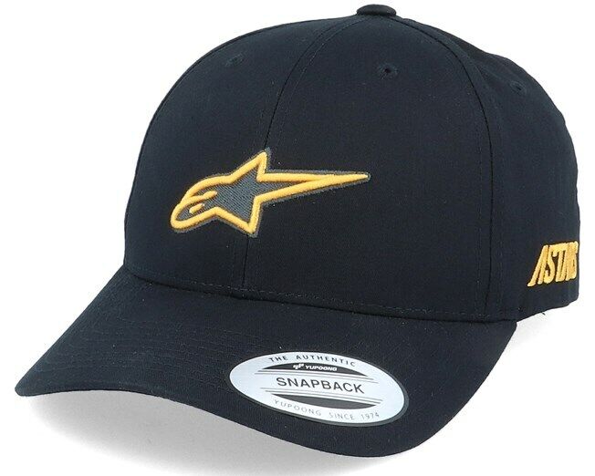 Alpinestar Ageless Popper Black Baseball Cap - 1210 81030