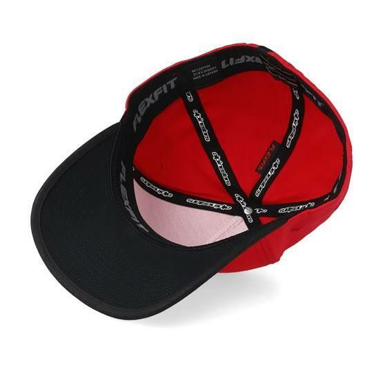 Alpinestar Pre Season Flexifit Red Baseball Cap - 1019 81128