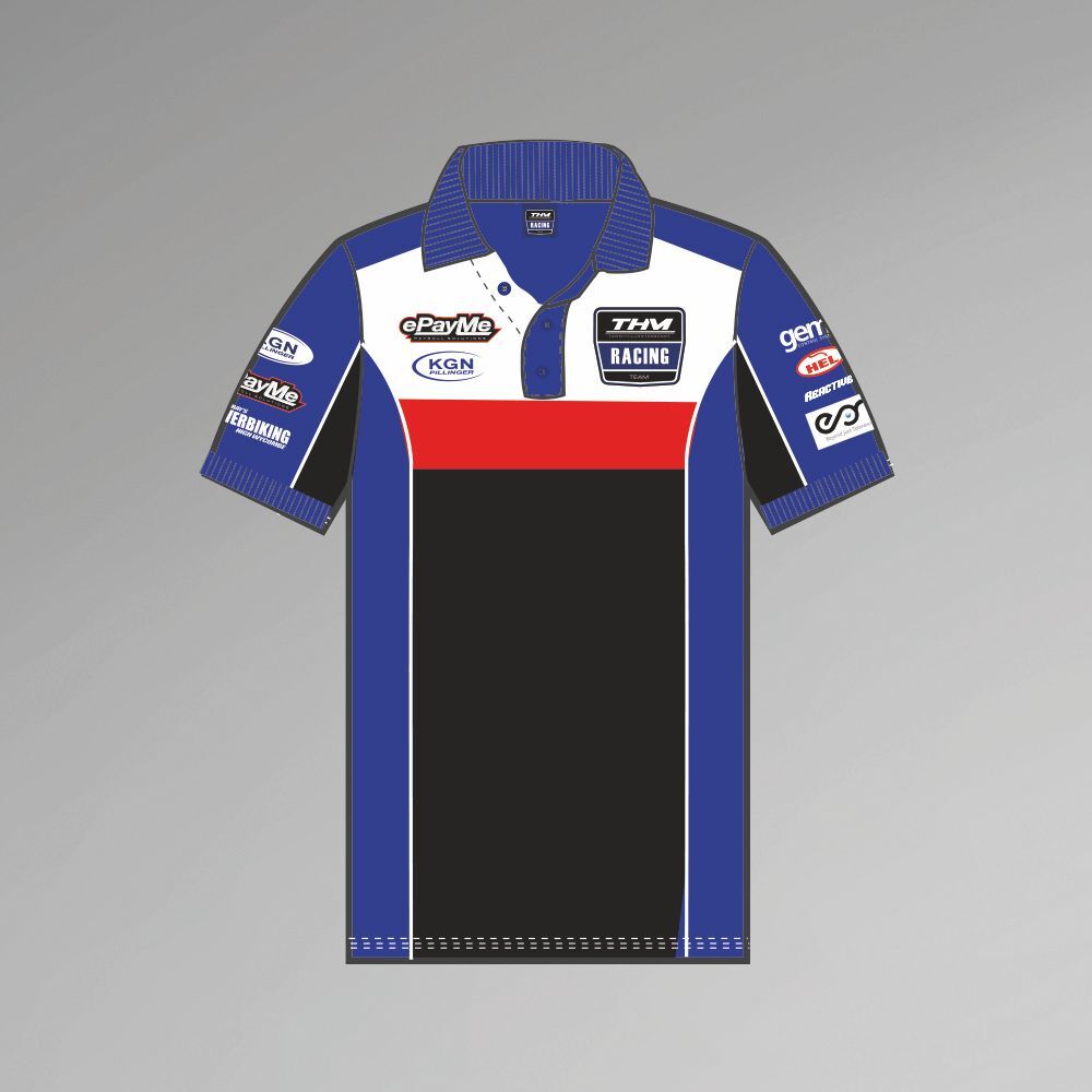 Official Thm Yamaha Team Mans Polo Shirt