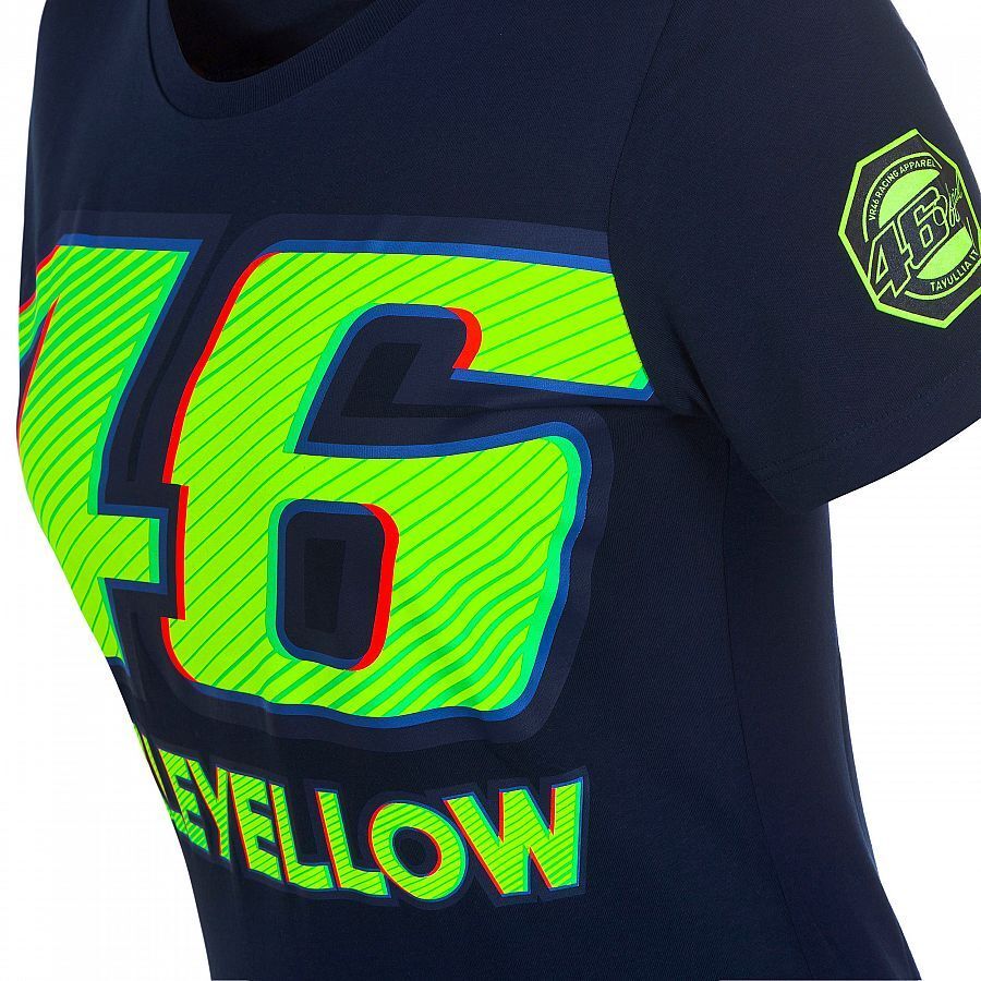 VR46 Official Valentino Rossi Navy Womans T'Shirt - Vrwts 260902