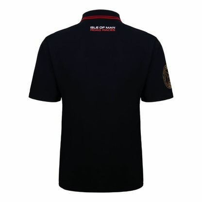 Official Isle Of Man Road Races Black Polo Shirt - 20Iom-Ap_Black