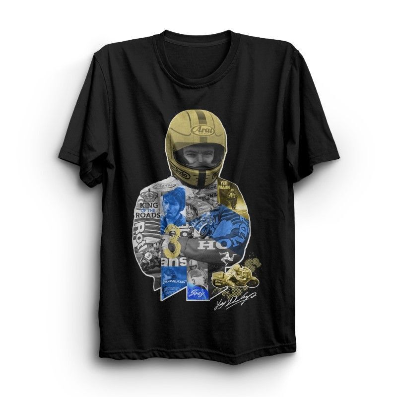 New Official Joey Dunlop Montage Tshirt Rpmmotocom