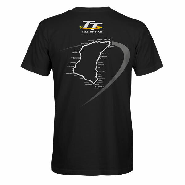 Official Isle Of Man TT Races 2022 Shadow Black T'Shirt - 22Ats2B