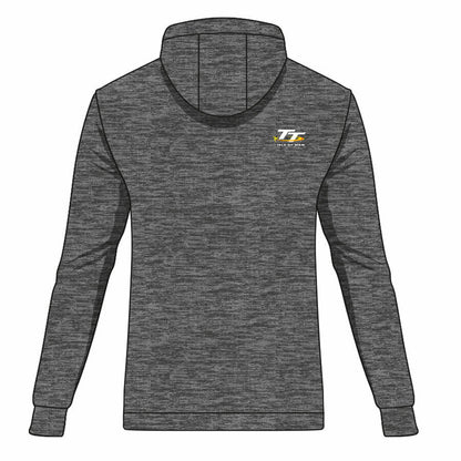 Isle Of Man TT Races Official 1/4 Zip Greyl Hoodie - 20Ahsw2