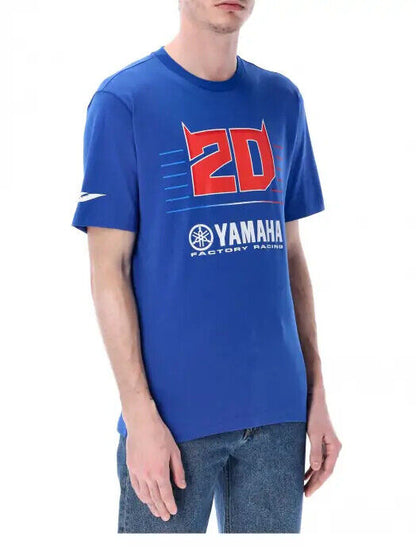 Fabio Quartararo Official Dual Yamaha Blue T Shirt - 23 33902