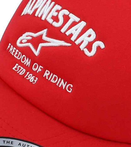 Alpinestar Lockdown Truckers Red Baseball Cap - 1210 81090