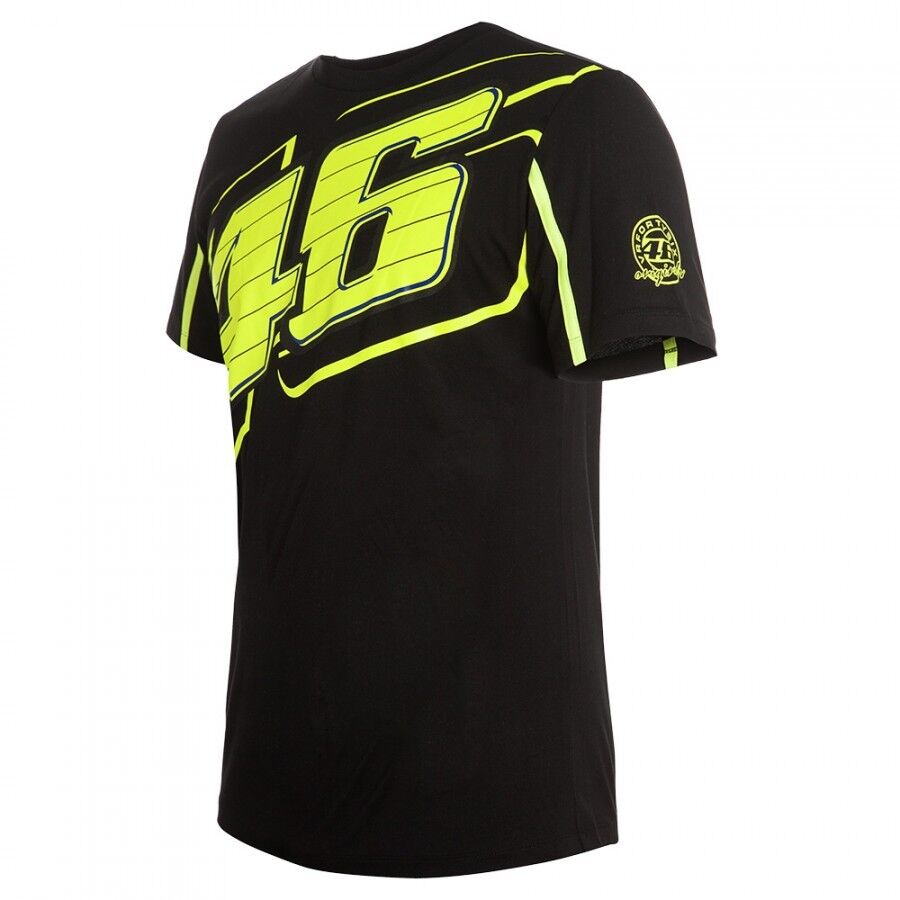 New Official Valentino Rossi 46 Black T'Shirt - Vrmts 204604