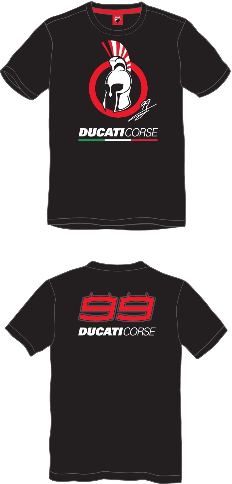 Official Jorge Lorenzo Ducati Spartan T-Shirt - 17 36014
