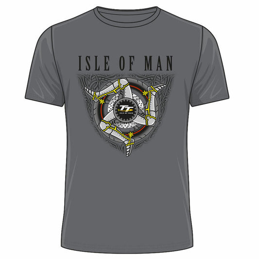 Official Isle Of Man TT Races Charcoal Legs T'shirt - 20Ats18C