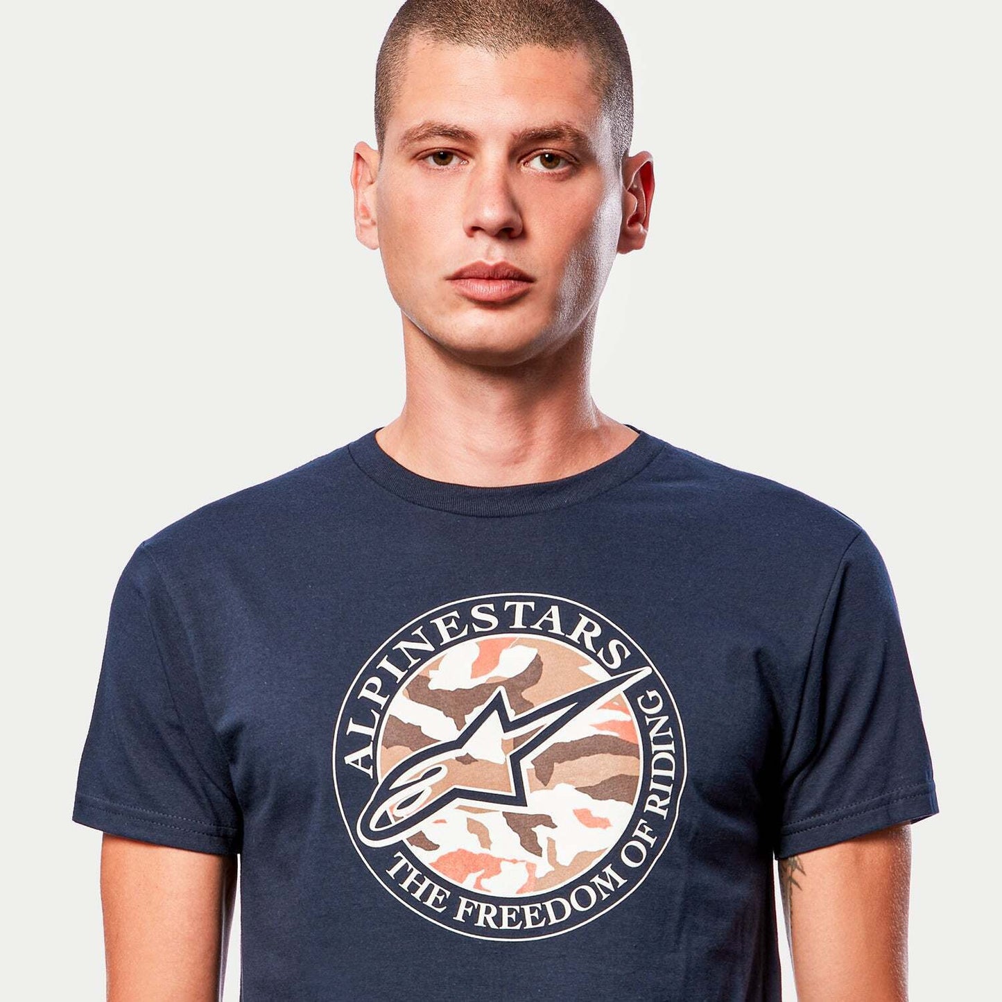 Alpinestars Dot Camo Navy T Shirt - 1213-72660-70