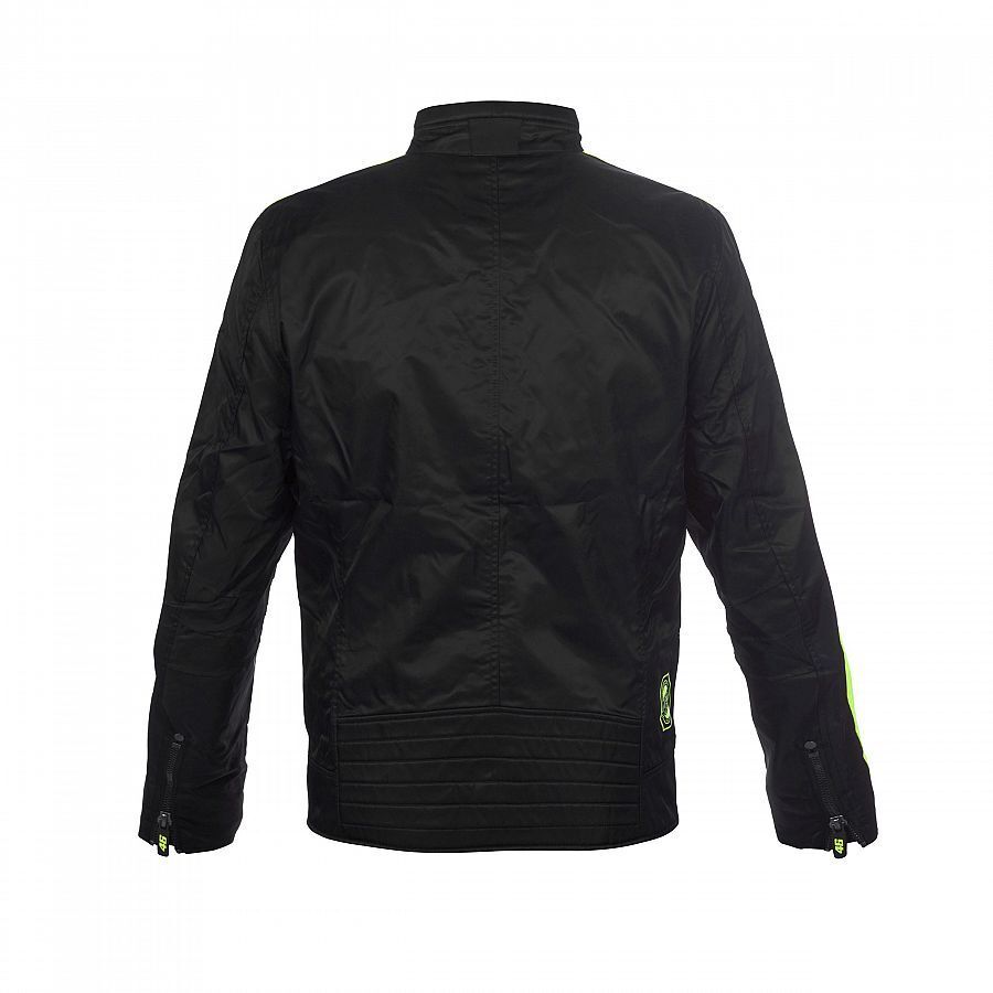 VR46 Official Valentino Rossi Black Man's Biker Jacket - Vrmjk 263604