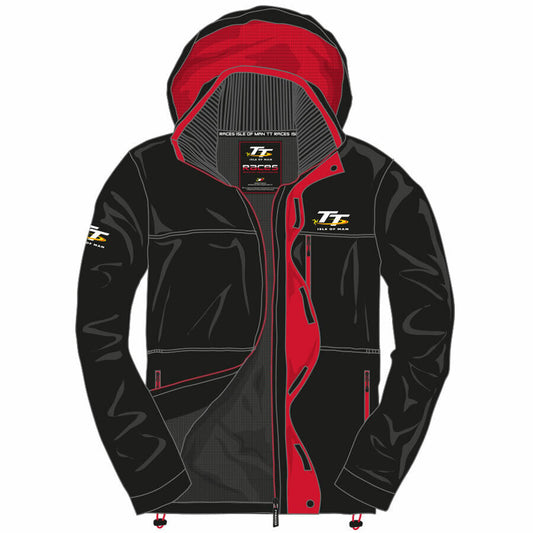 Isle Of Man TT Races Official Black & Red TT Light Jacket - 20Ajkt4