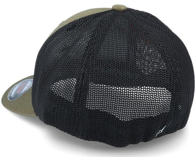 Alpinestar Angle Stretch Mesh Miltary Green Flexfit Baseball Cap - 1230 81011