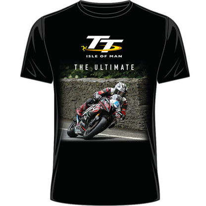 Official Isle Of Man TT Races Senior Micky D Black T'shirt - 18Ats11