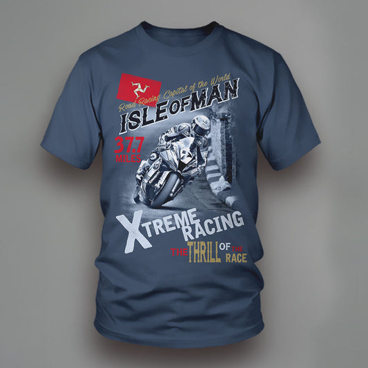 Isle Of Man Extreme Racing Printed T Shirt
