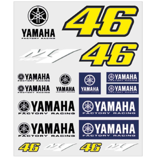 New Official VR46 Yamaha Large Sticker Set - Ydust 273503