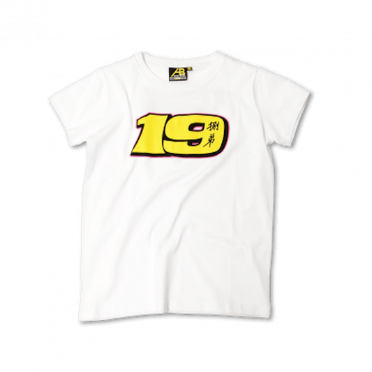 Official Alvaro Bautista 19 Kid's White T'Shirt - 707 06