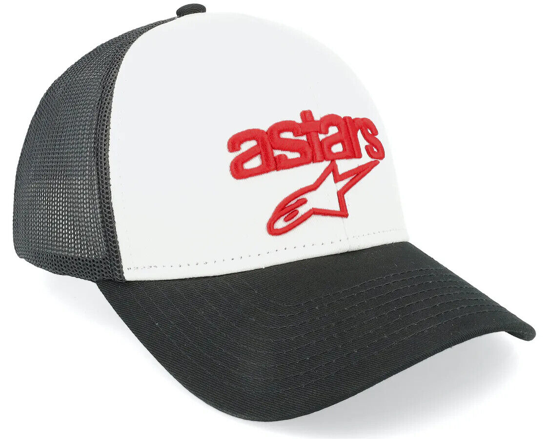 Alpinestars Pedigree White/Black Truckers Baseball Cap -1232 81040